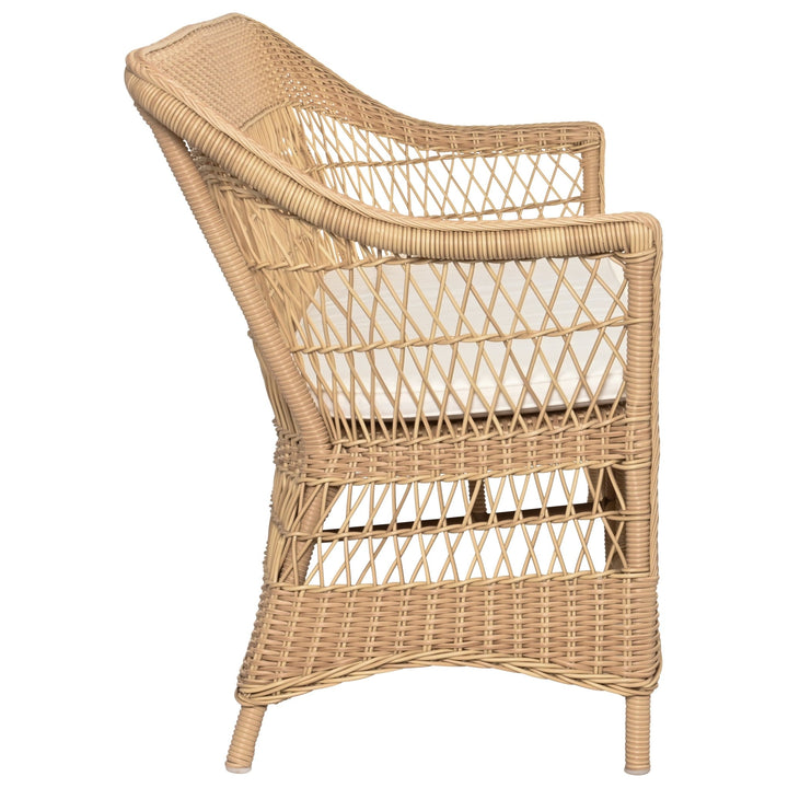 Charlot 3 - Seater Sofa - Exterior - Sika Design - Outdoor Furniture - Natural - Tempotest Canvas White - HORNE