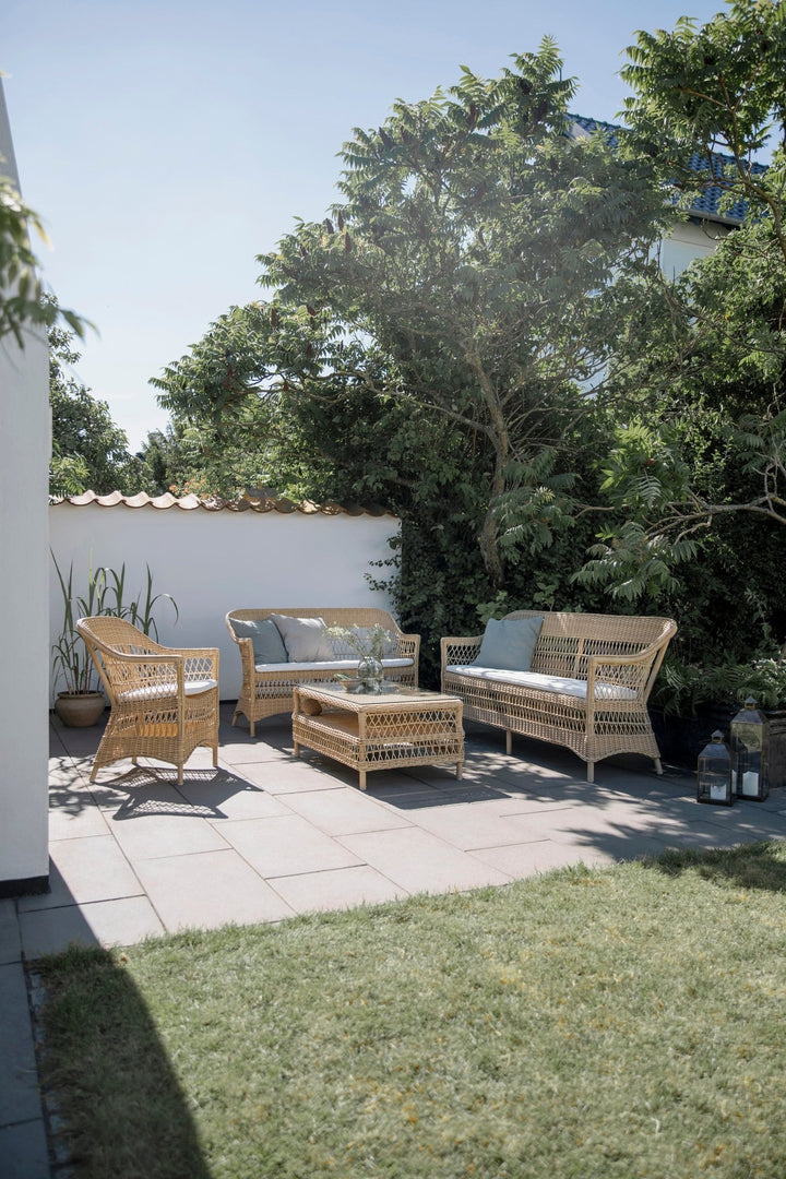 Charlot Chair - Exterior - Sika Design - Outdoor Furniture - Natural - Snow White 100% Polyester - HORNE