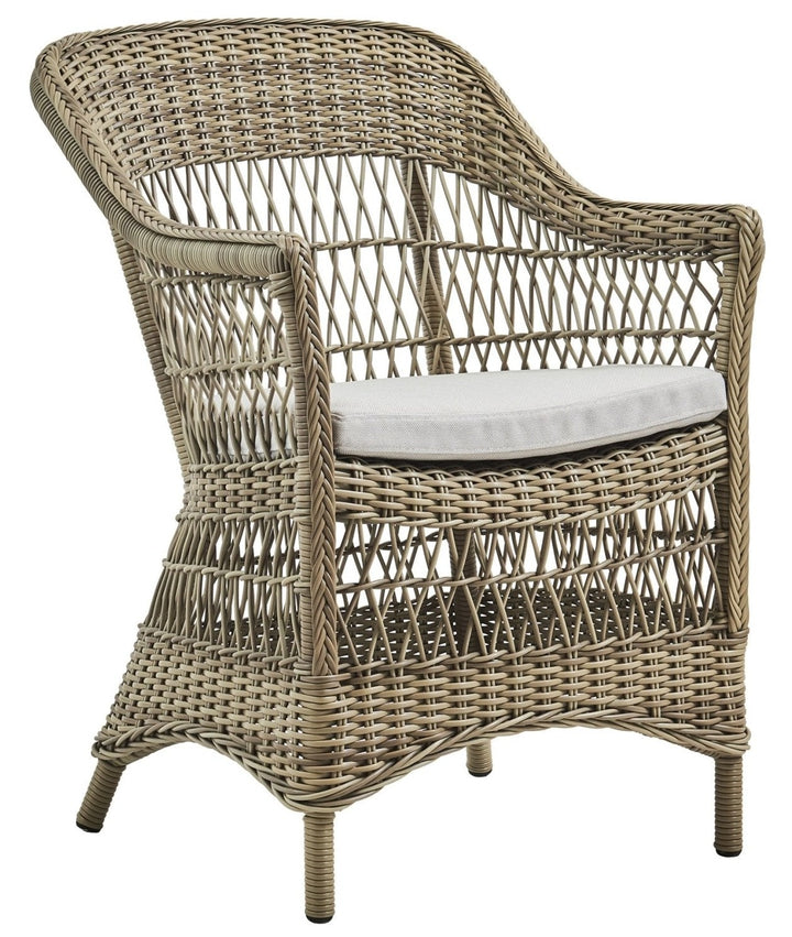 Charlot Chair - Exterior - Sika Design - Outdoor Furniture - Antique - Sunbrella Sailcloth Seagull - HORNE