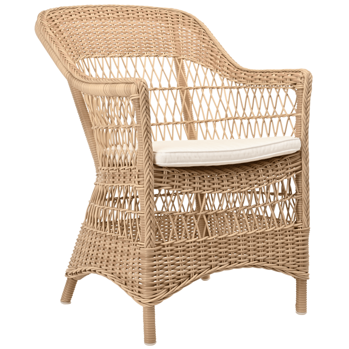 Charlot Chair - Exterior - Sika Design - Outdoor Furniture - Natural - Snow White 100% Polyester - HORNE