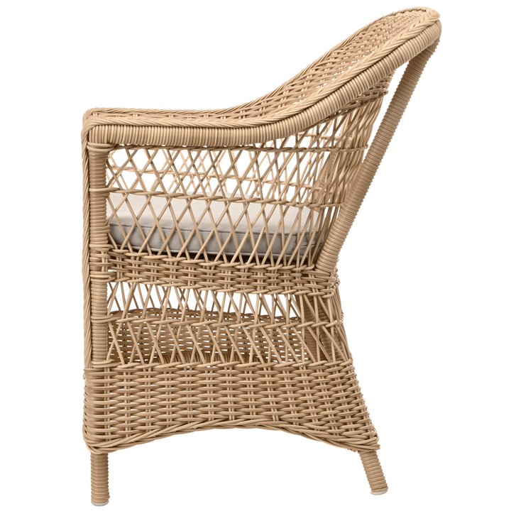 Charlot Chair - Exterior - Sika Design - Outdoor Furniture - Natural - Snow White 100% Polyester - HORNE