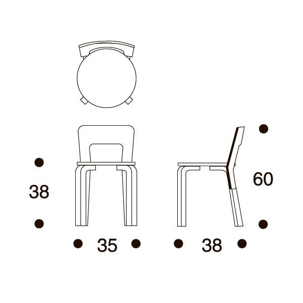 Childrens Chair N65 by Alvar Aalto