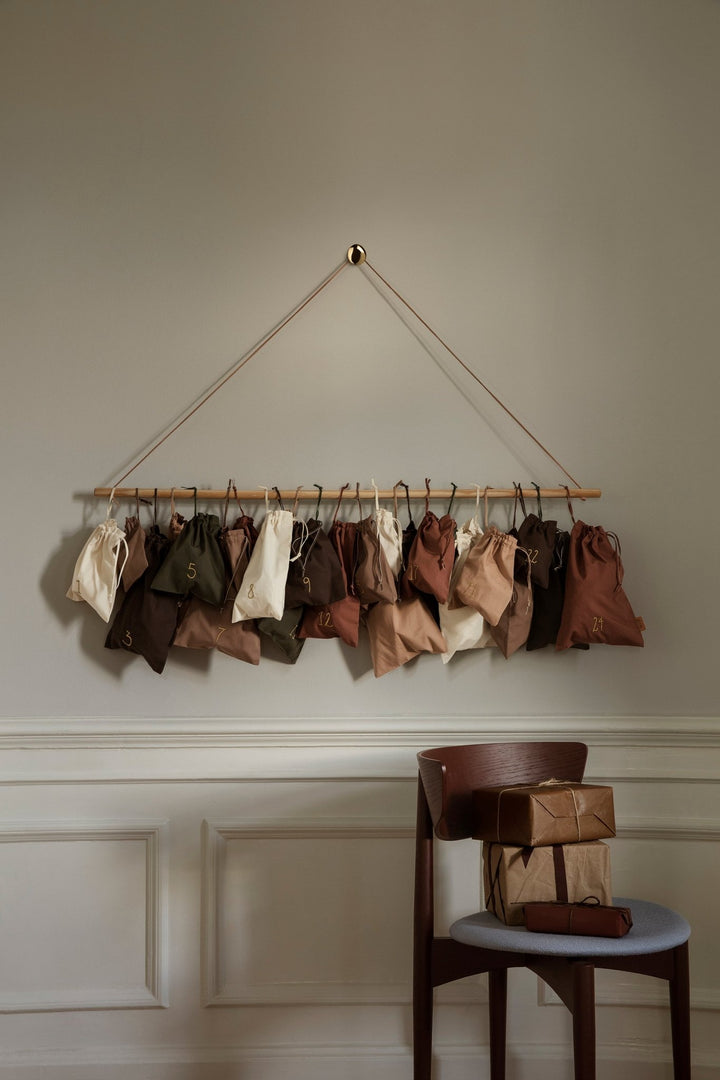 Christmas Countdown - 24 Bags - Ferm Living - Art + Objects - Off - White - HORNE