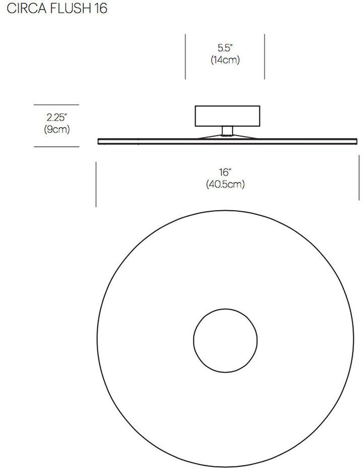 Circa Flush Ceiling/Wall Light