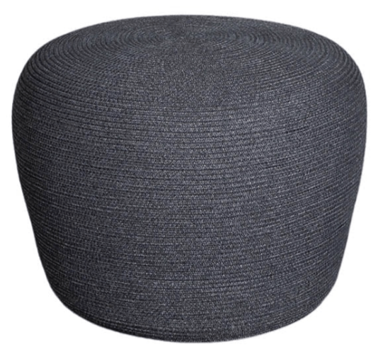 Circle Footstool - Cane Line - Outdoor Furniture - Small - Dark Grey - HORNE