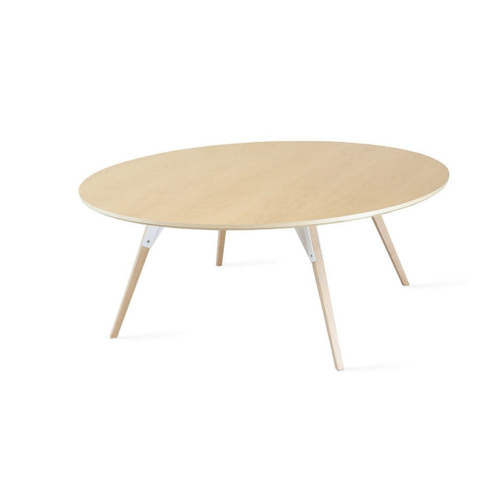 Clarke Large Circle Coffee Table - Maple - Tronk - Tables + Desks - White - HORNE