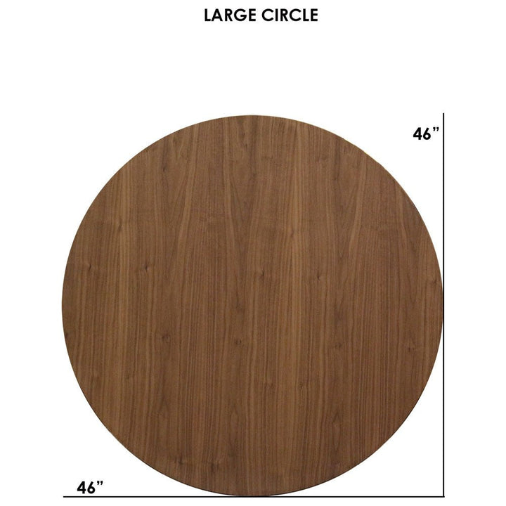 Clarke Large Circle Dining Table - Walnut - Tronk - Tables + Desks - White - HORNE