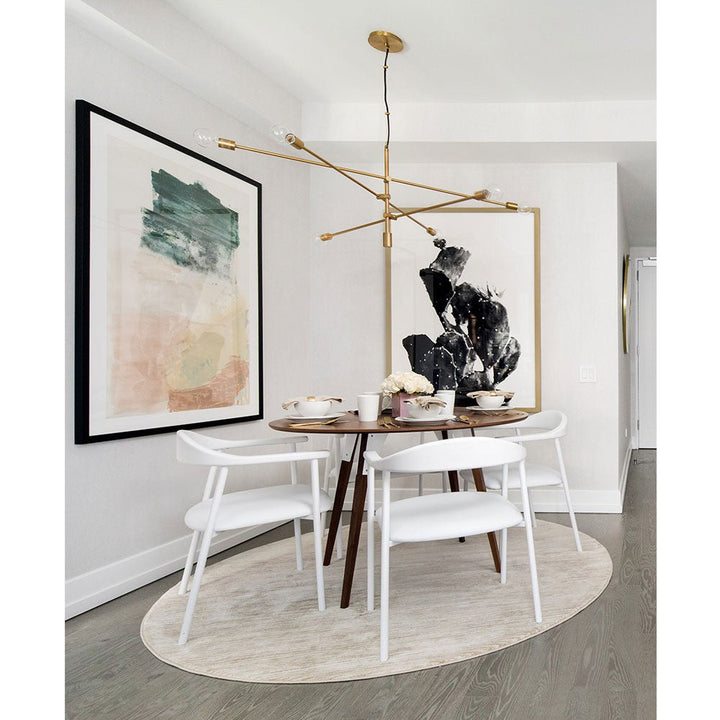 Clarke Large Circle Dining Table - Walnut - Tronk - Tables + Desks - White - HORNE