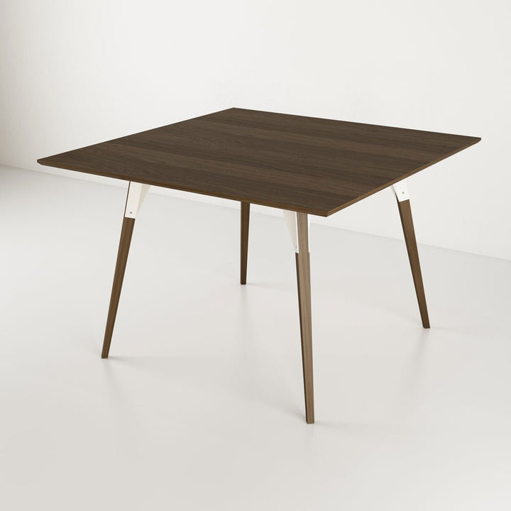 Clarke Large Square Dining Table - Walnut - Tronk - Tables + Desks - White - HORNE