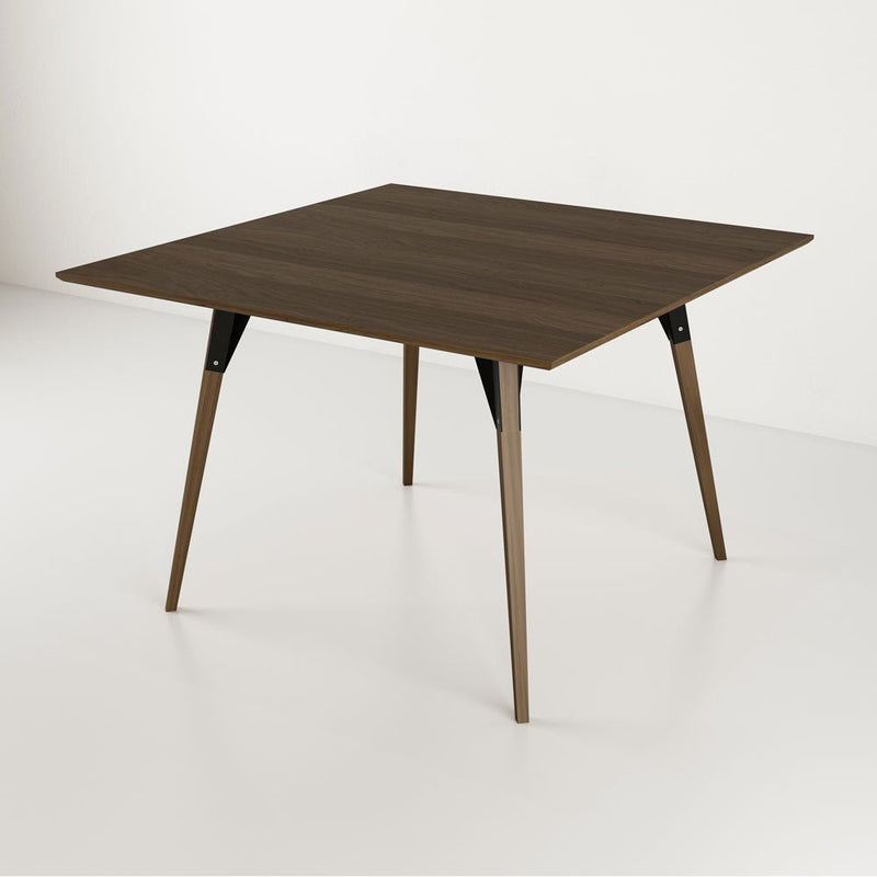 Clarke Large Square Dining Table - Walnut - Tronk - Tables + Desks - Black - HORNE