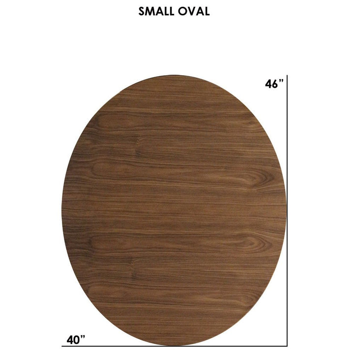 Clarke Small Oval Dining Table - Walnut - Tronk - Tables + Desks - White - HORNE