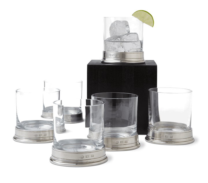 Classic Rocks Glass - Set of 2 - Match Pewter - Beer + Cocktail Glasses - HORNE