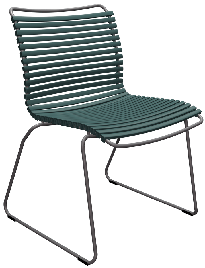 CLICK Outdoor Dining Chair - No Armrests - HOUE - Outdoor Furniture - Pine Green - HORNE