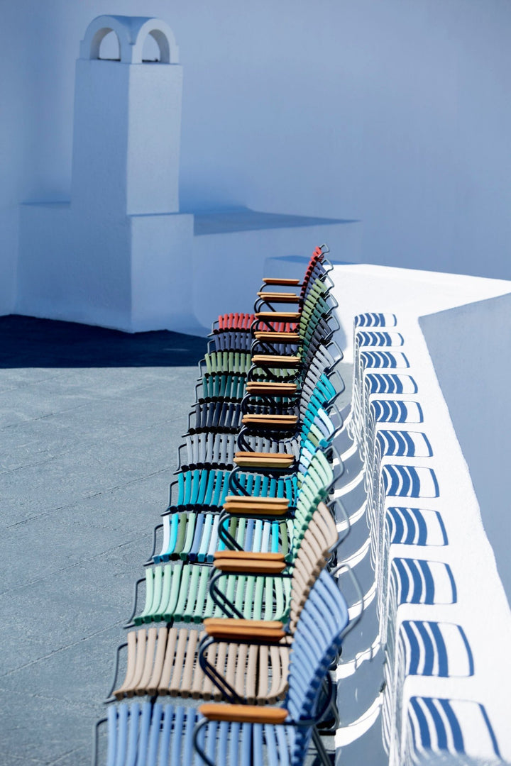CLICK Outdoor Dining Chair w/Armrests - HOUE - Outdoor Furniture - Dark Blue - HORNE