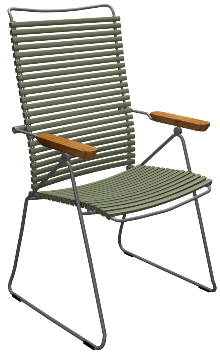 CLICK Outdoor Position Chair - HOUE - Outdoor Furniture - Olive Green - HORNE
