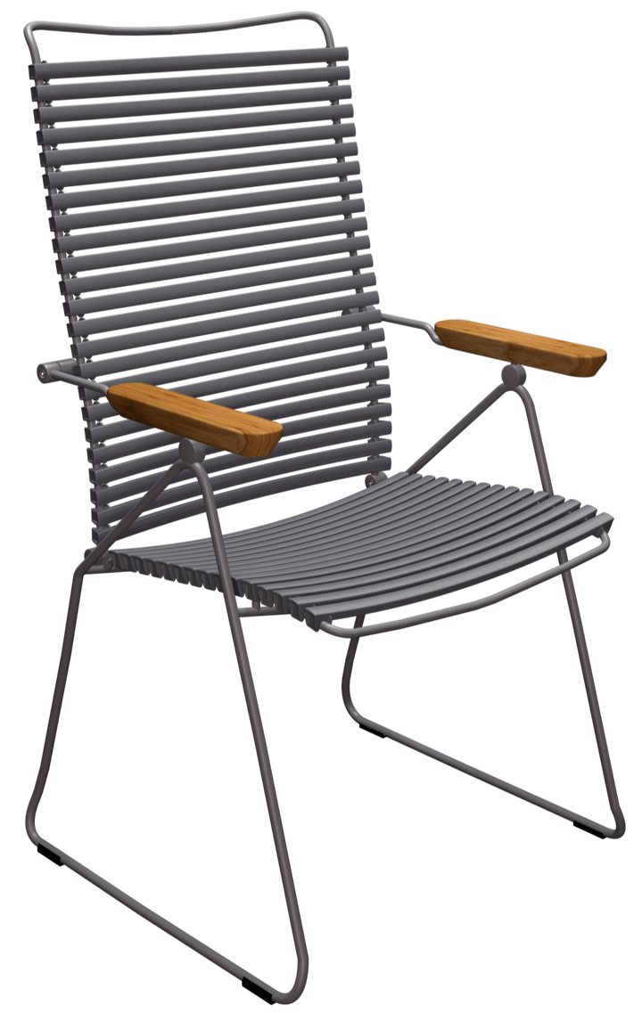 CLICK Outdoor Position Chair - HOUE - Outdoor Furniture - Dark Grey - HORNE