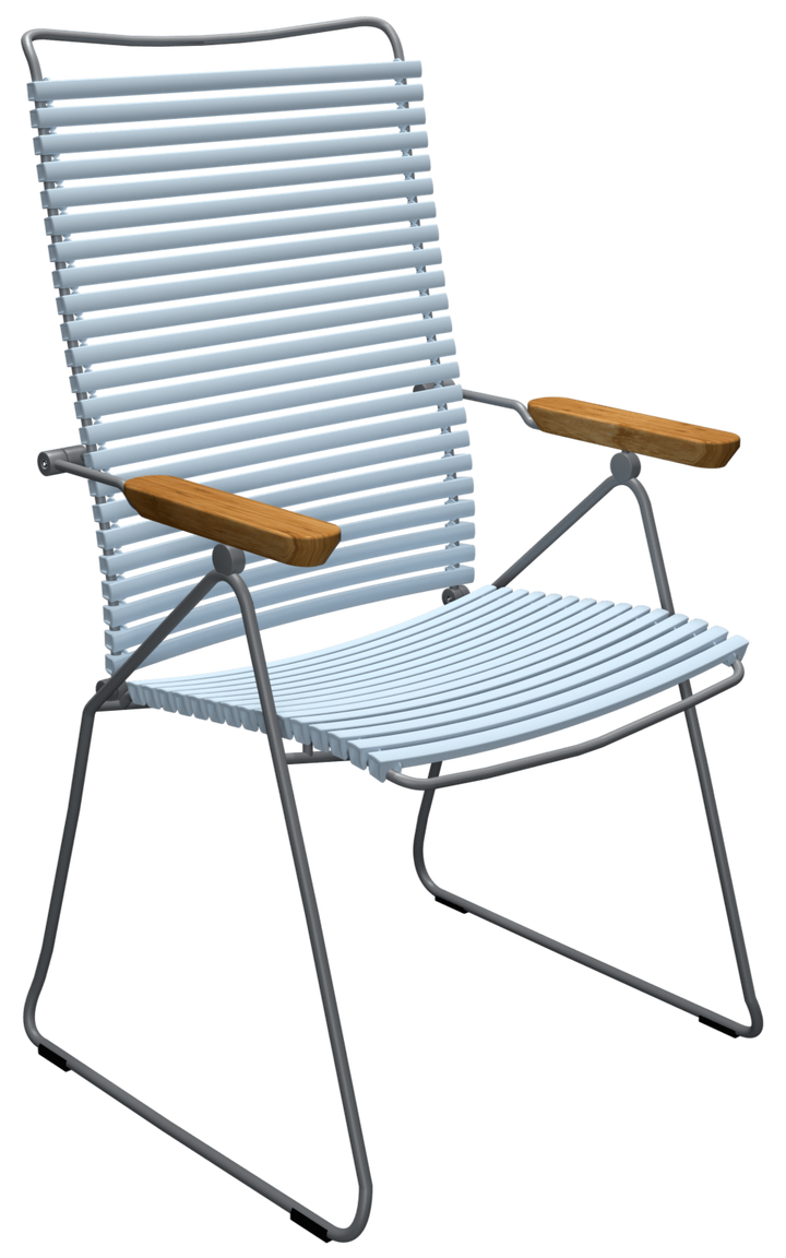 CLICK Outdoor Position Chair - HOUE - Outdoor Furniture - Dusty Light Blue - HORNE