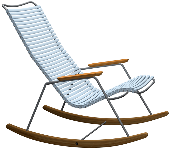 CLICK Outdoor Rocking Chair - HOUE - Outdoor Furniture - Dusty Light Blue - HORNE