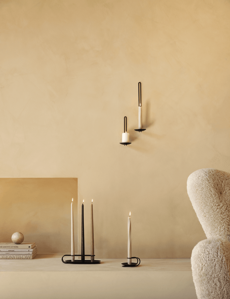 Clip Wall Candle Holder - Audo Copenhagen - Candle Holders - Small - Brass - HORNE