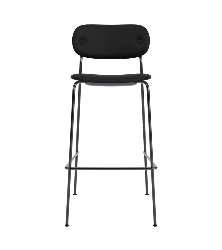Co Bar Chair - Fully Upholstered - Audo Copenhagen - Chairs - Black Frame/ Sierra Leather 1001 (Black) - HORNE
