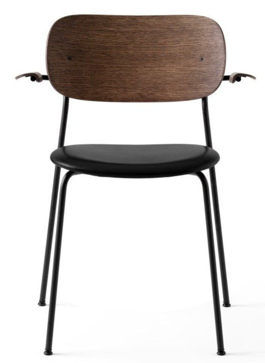 Co Chair - w/ Armrest - Audo Copenhagen - Chairs - Black / Natural Oak - HORNE