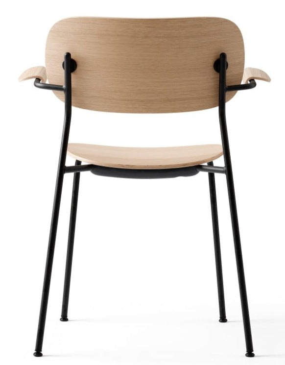 Co Chair - w/ Armrest - Audo Copenhagen - Chairs - Black / Natural Oak - HORNE