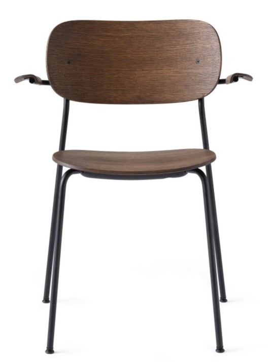 Co Chair - w/ Armrest - Audo Copenhagen - Chairs - Black / Dark Stained Oak - HORNE