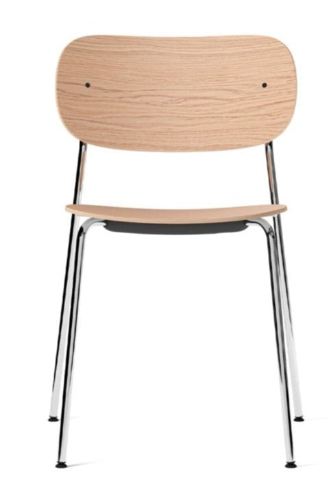 Co Chair - w/o Armrest - Audo Copenhagen - Chairs - Chrome / Natural Oak - HORNE
