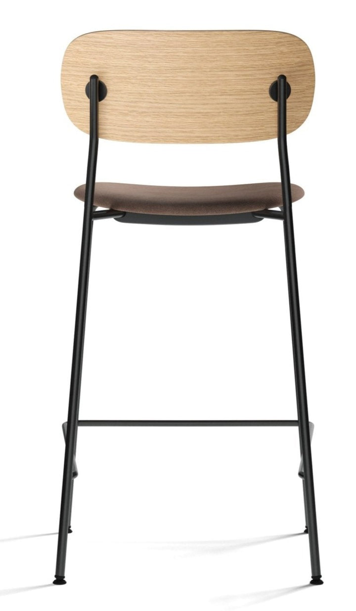 Co Counter Chair - Upholstered Seat - Audo Copenhagen - Chairs - Natural Oak/Reflect 0344 - HORNE