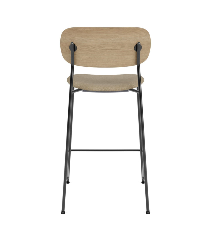 Co Counter Chair - Upholstered Seat - Audo Copenhagen - Chairs - Natural Oak/ Audo Boucle 02 (Beige) - HORNE