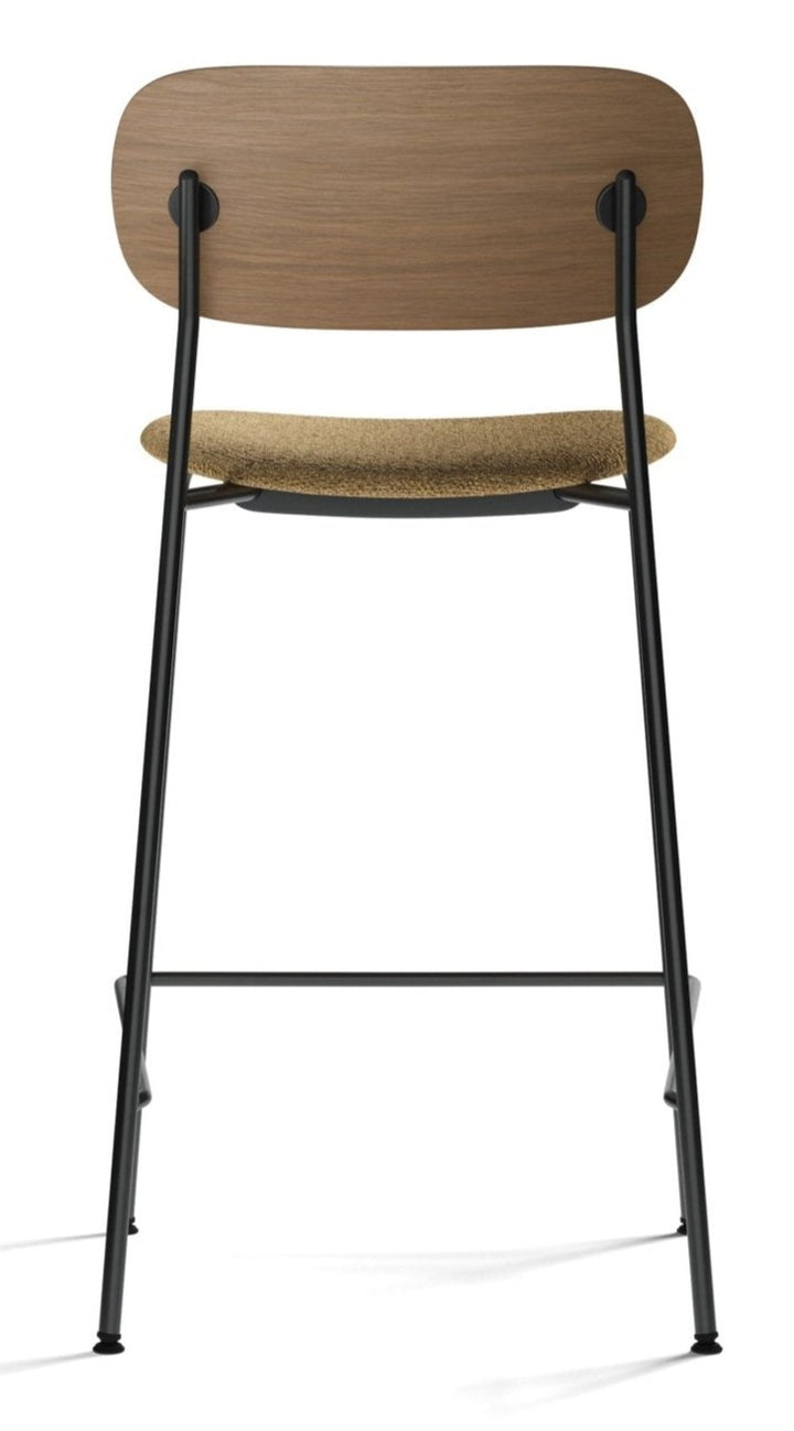Co Counter Chair - Upholstered Seat - Audo Copenhagen - Chairs - Dark Stained Oak/Boucle 06 - HORNE