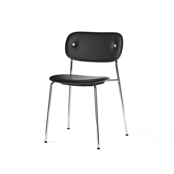 Co Dining Chair - Fully Upholstered - Audo Copenhagen - Chairs - Chrome - Dakar 0842 Leather - HORNE