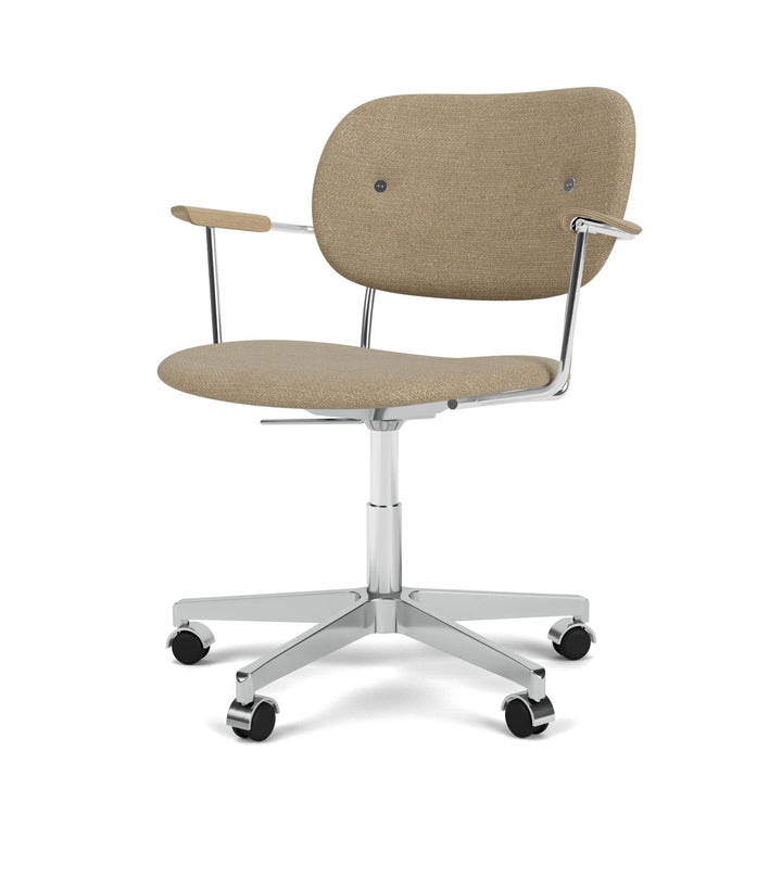 Co Task Chair - Fully Upholstered - Audo Copenhagen - Chairs - Audo Boucle 02 (Beige) - Armrests - HORNE