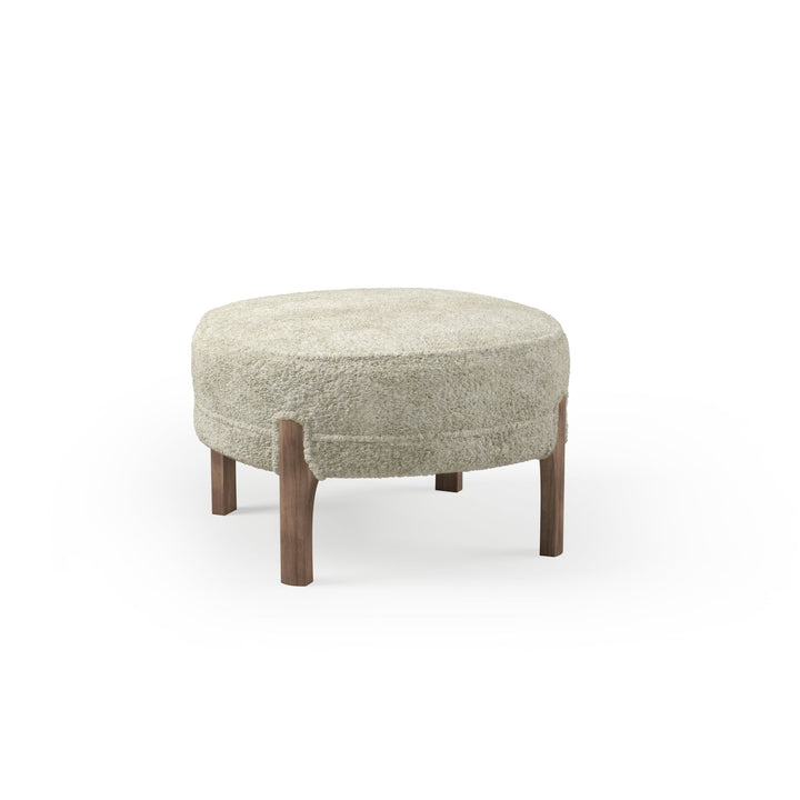 Cocktail Pouf - Warm Nordic - Stools + Benches + Ottomans - Sheepskin Off White - HORNE