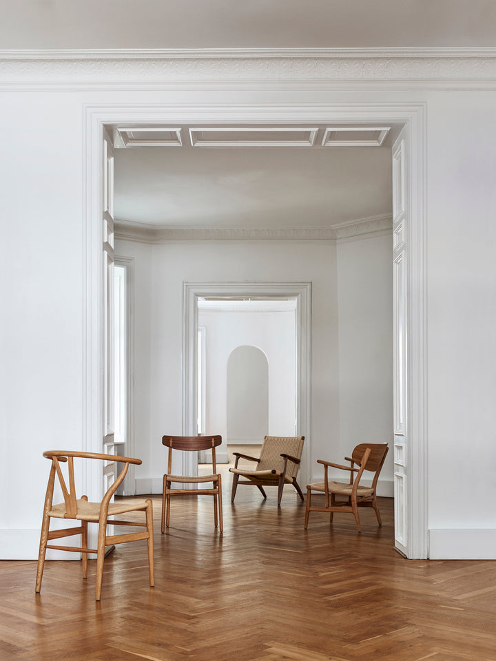 CH22 Lounge Chair - Natural Paper Cord - Carl Hansen & Son - Chairs - Oiled Walnut - HORNE