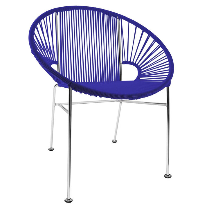 Concha Chair - Chrome Base - Set of 2 - Innit Designs - Chairs - Deep Blue - HORNE