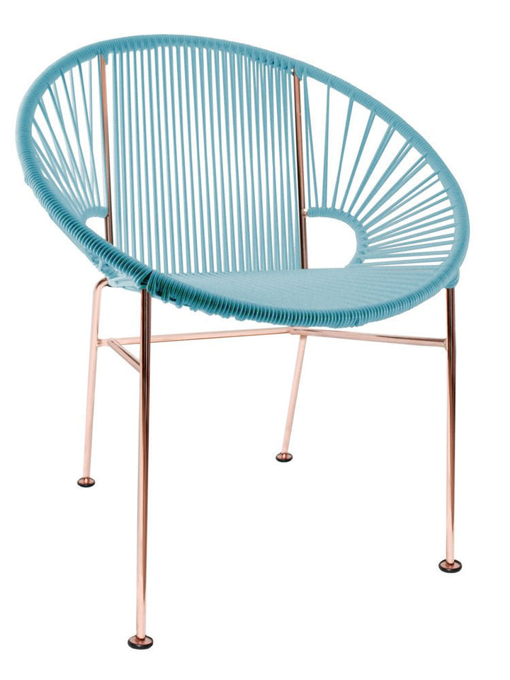 Concha Chair - Copper Base - Set of 2 - Innit Designs - Chairs - Blue - HORNE
