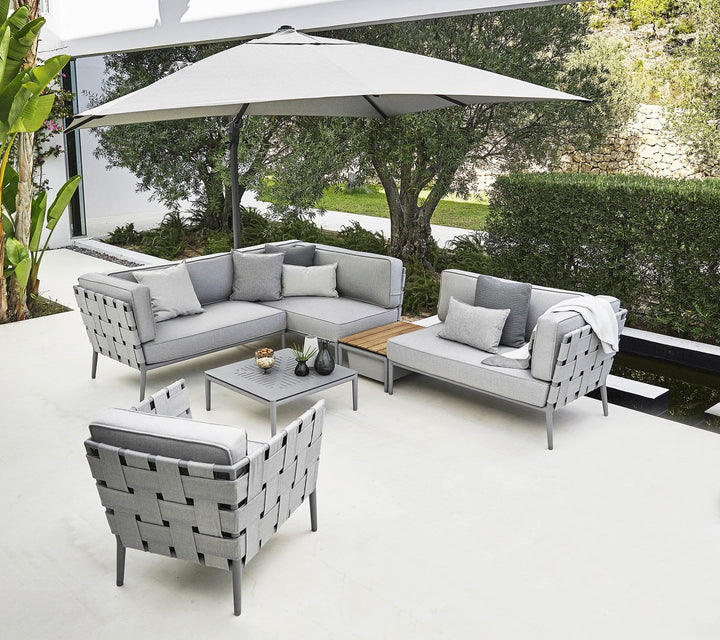 Conic 2 Seater Sofa - Cane Line - Outdoor Furniture - Right Module - Grey - HORNE