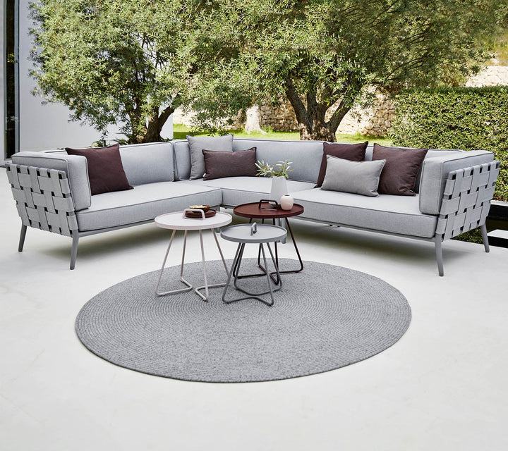 Conic 2 Seater Sofa - Cane Line - Outdoor Furniture - Right Module - Grey - HORNE