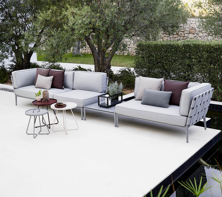 Conic 2 Seater Sofa - Cane Line - Outdoor Furniture - Right Module - Grey - HORNE