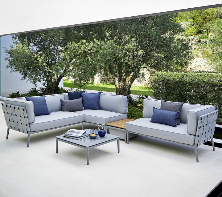 Conic 2 Seater Sofa - Cane Line - Outdoor Furniture - Right Module - Grey - HORNE