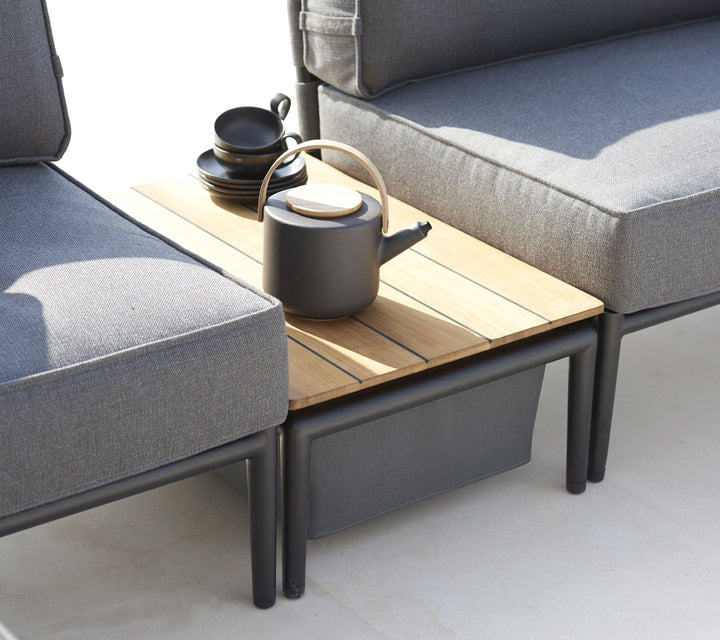 Conic Box Table - Cane Line - Outdoor Furniture - Light Grey - HORNE