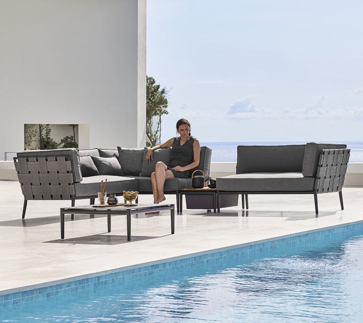 Conic Coffee Table - Cane Line - Outdoor Furniture - Light Grey - HORNE
