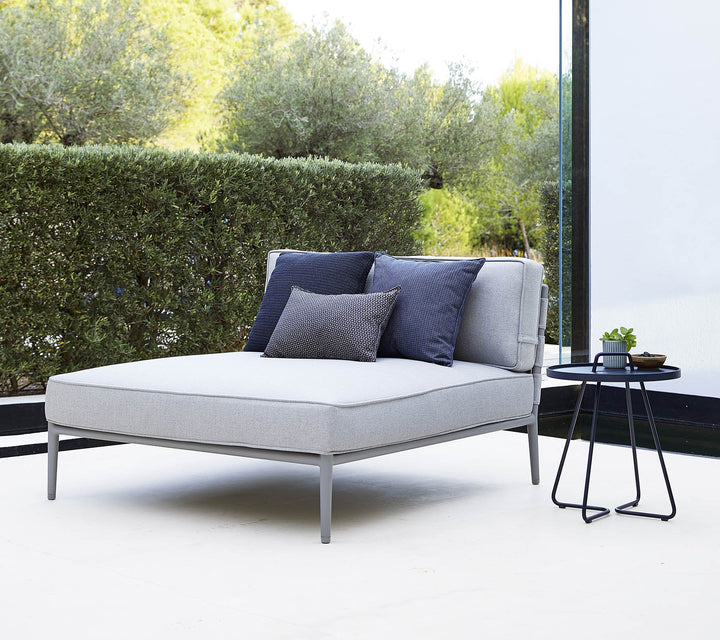 Conic Daybed Module - Cane Line - Outdoor Furniture - Dark Grey - HORNE