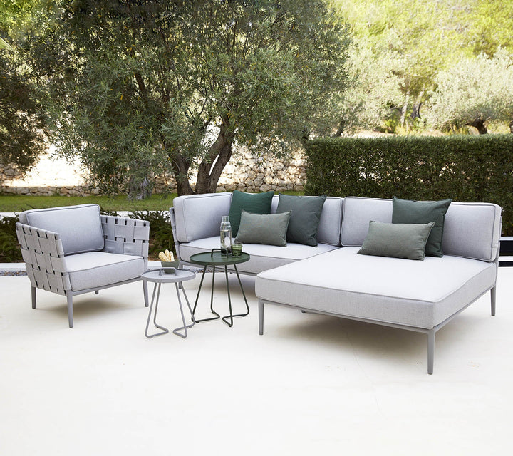 Conic Lounge Chair - Cane Line - Outdoor Furniture - Light Grey - HORNE
