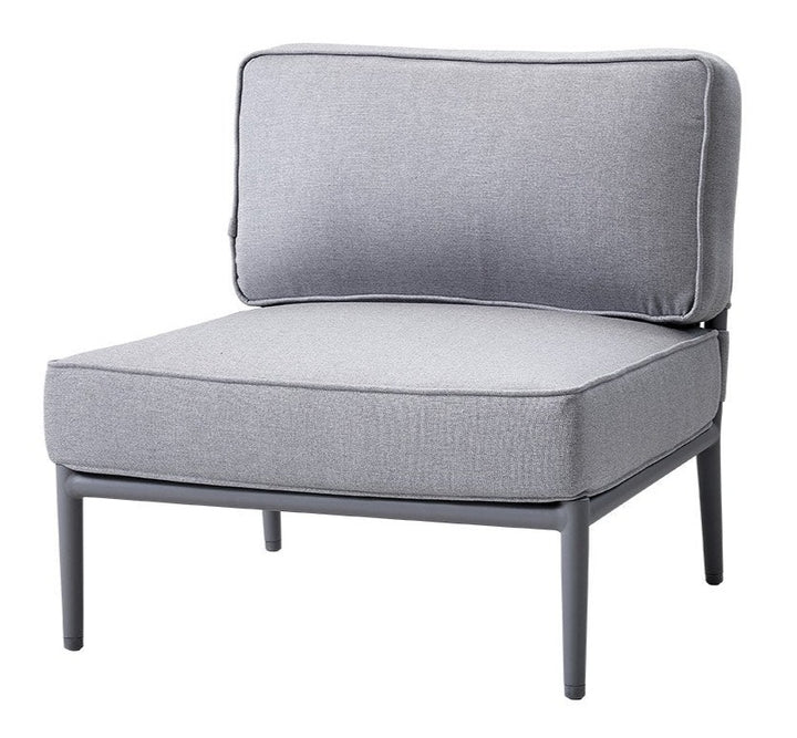 Conic Single Seater Module - Cane Line - Outdoor Furniture - Light Grey - HORNE