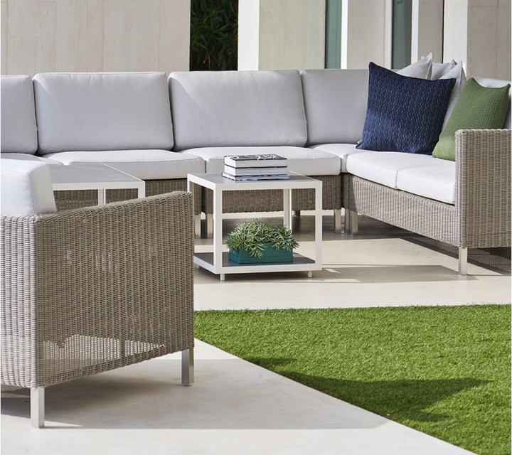 Connect Single Seater Module - Cane Line - Outdoor Furniture - White Cushion Set - HORNE