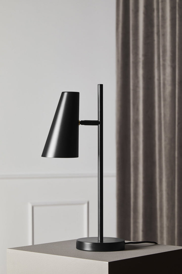 Cono Table Lamp - Woud - Lamps - Satin Silver - HORNE