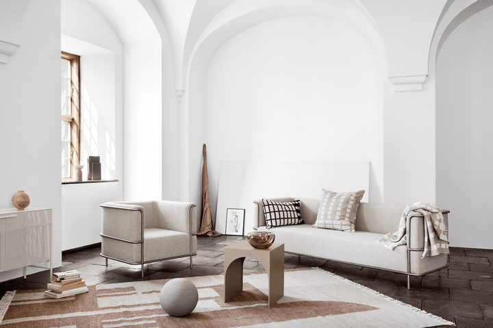 Contemporary Kelim Rug - Kristina Dam - Rugs - Large - Grey - HORNE