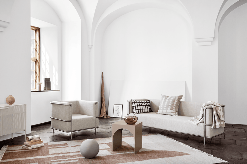 Contemporary Kelim Rug - Kristina Dam - Rugs - Small - Brown - HORNE